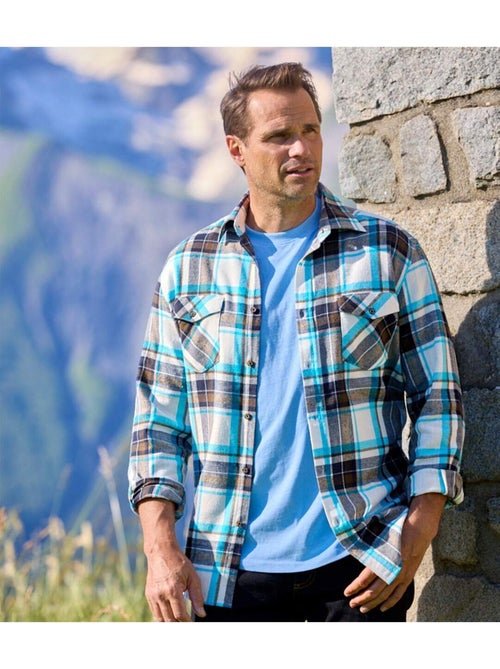 Chemise Flanelle Carreaux - ATLAS FOR MEN - Kiabi Chemise Flanelle Carreaux - ATLAS FOR MEN - Kiabi