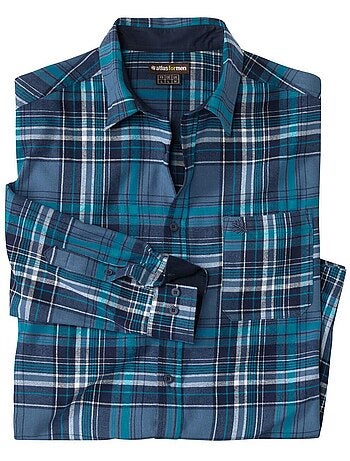 Chemise en Flanelle à Carreaux - ATLAS FOR MEN