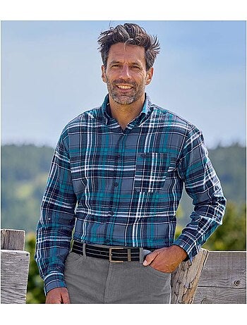 Chemise en Flanelle à Carreaux - ATLAS FOR MEN