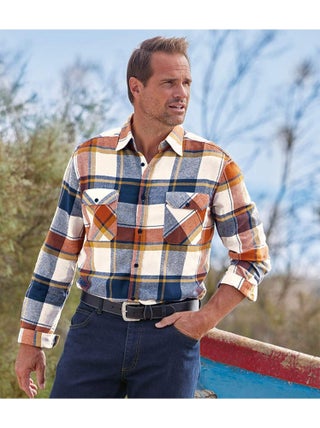 Chemise Flanelle Carreaux Country   - ATLAS FOR MEN