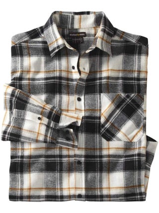 Chemise Flanelle Carreaux Winter Confort   - ATLAS FOR MEN