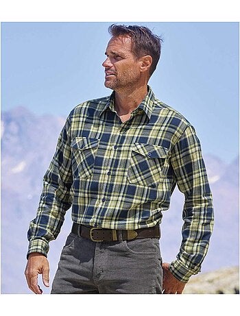 Chemise Flanelle Carreaux Yellowstone - ATLAS FOR MEN