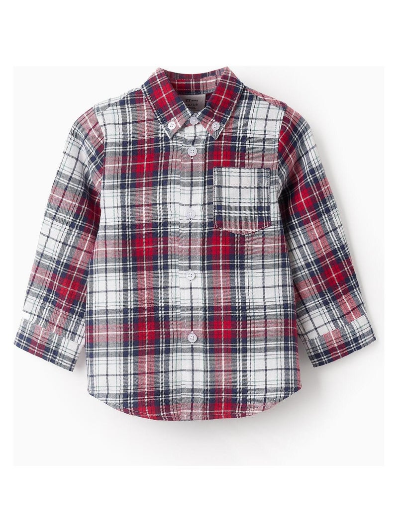 Chemise flanelle, écossais NOËL Bleu Rouge Blanc - Kiabi