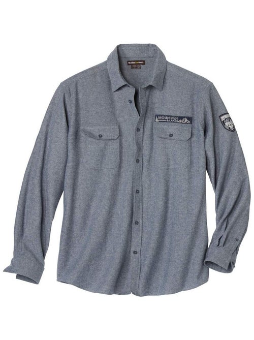 Chemise Flanelle en Chevron Esprit Pilote - Atlas For Men - Kiabi Chemise Flanelle en Chevron Esprit Pilote - Atlas For Men - Kiabi
