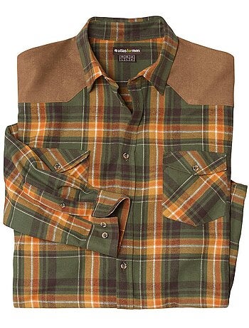Chemise en Flanelle à Carreaux - ATLAS FOR MEN