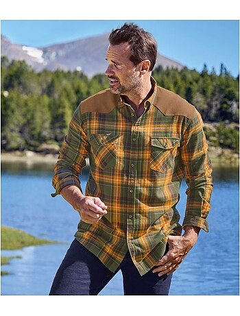 Chemise en Flanelle à Carreaux - ATLAS FOR MEN