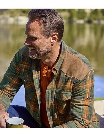 Chemise en Flanelle à Carreaux - ATLAS FOR MEN