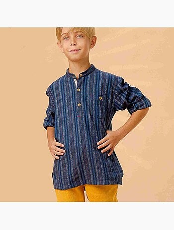 Chemise Flanelle Hiver Col Mao RIMBAUD - La Faute à Voltaire