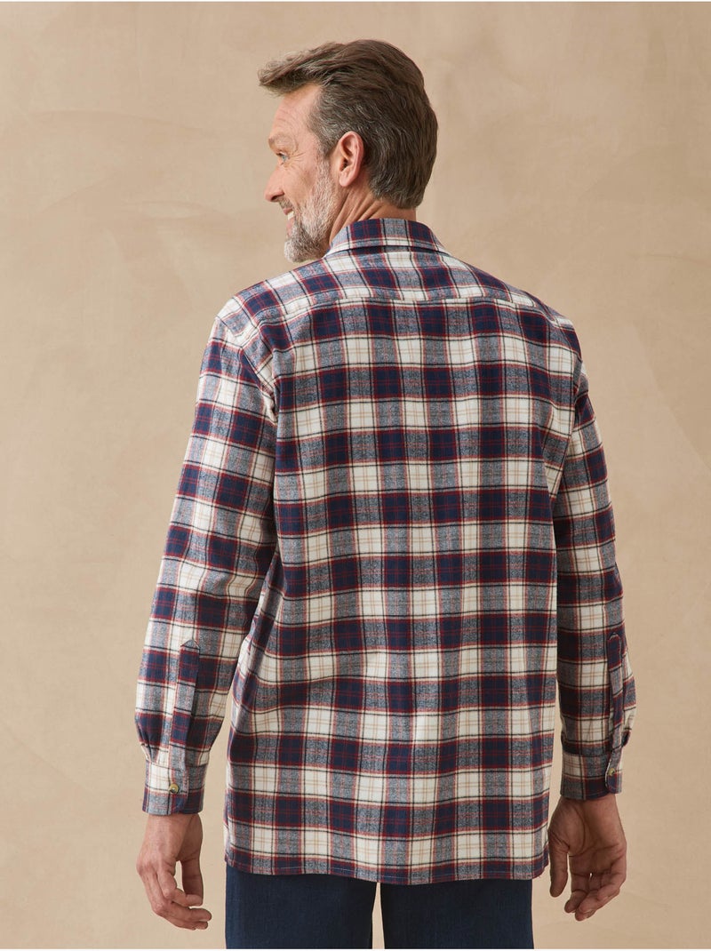 Chemise flanelle homme - DAXON Bleu Rouge - Kiabi