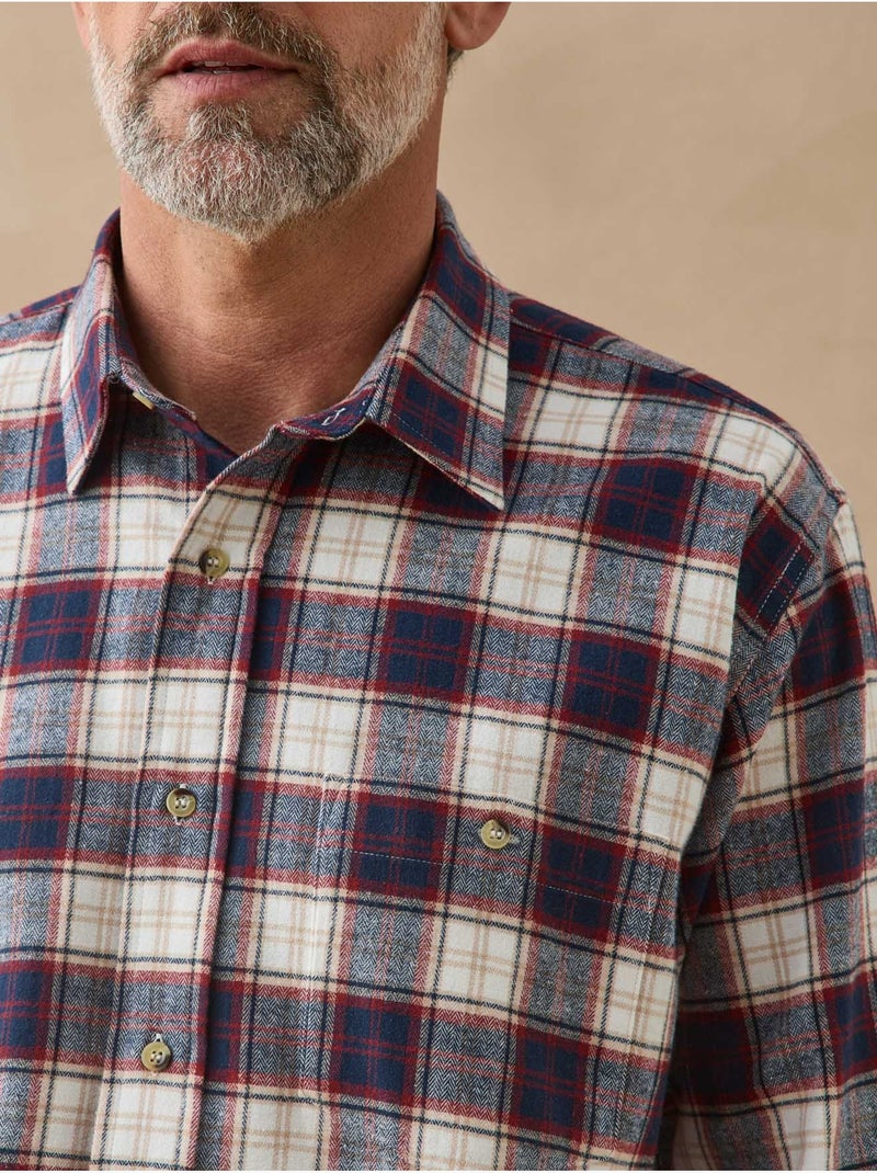 Chemise flanelle homme - DAXON Bleu Rouge - Kiabi