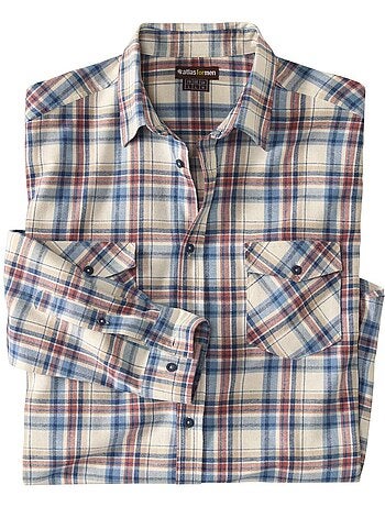 Chemise Flanelle Tissage Chevron - ATLAS FOR MEN