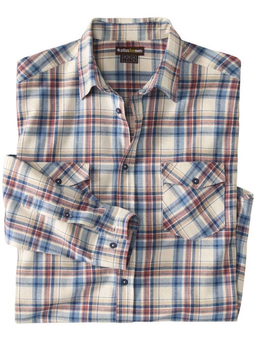 Chemise Flanelle Nature - ATLAS FOR MEN - Kiabi Chemise Flanelle Nature - ATLAS FOR MEN - Kiabi