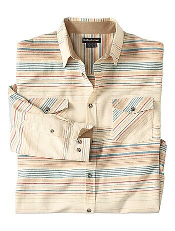 Chemise Flanelle Rayée - Atlas For Men