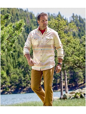 Chemise Flanelle Rayée - Atlas For Men