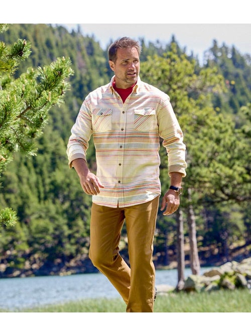 Chemise Flanelle Rayée  - Atlas For Men - Kiabi