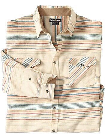 Chemise flanelle rayée - atlas for men