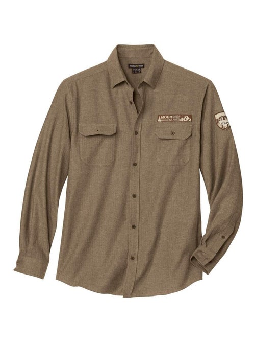 Chemise Flanelle Tissage Chevron   - ATLAS FOR MEN - Kiabi