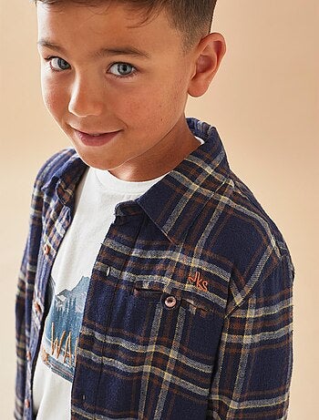 Bleu Clair GARÇONS Chemises à Manches Courtes Jean Col Boutonné Garçon