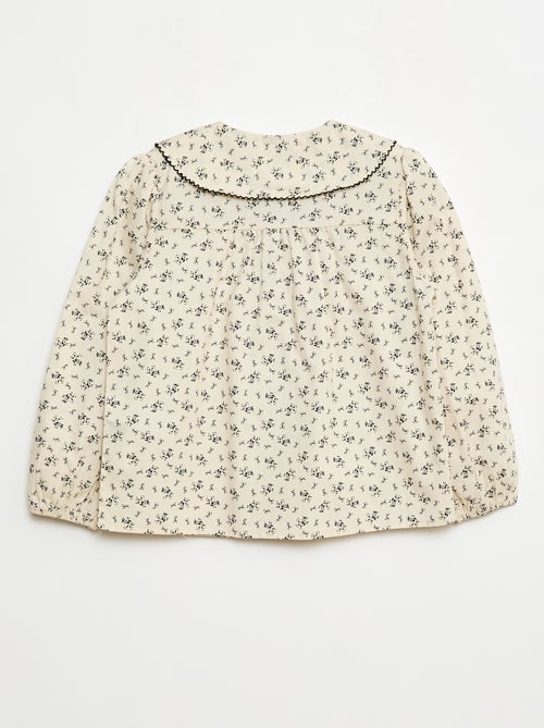 Chemise fleurie fantaisie - Kiabi