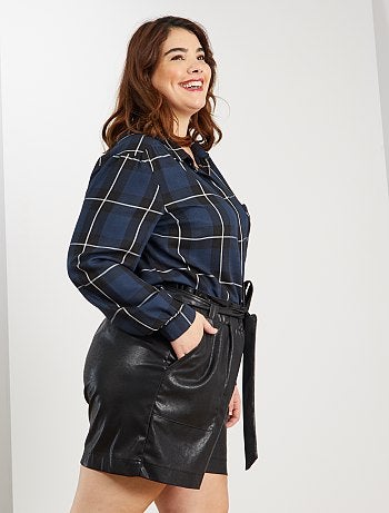 Chemise fluide à carreaux - Kiabi