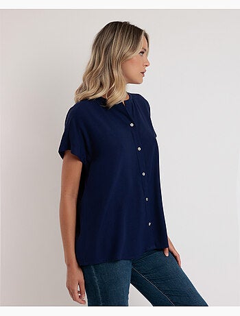 Chemise fluide à manches courtes pour femme ADMAS