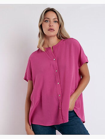 Chemise fluide à manches courtes pour femme ADMAS