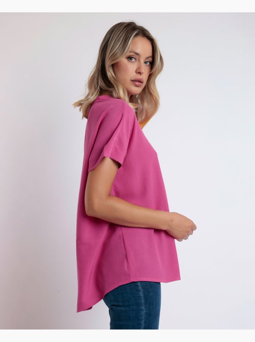 Chemise fluide à manches courtes pour femme ADMAS - Kiabi Chemise fluide à manches courtes pour femme ADMAS - Kiabi