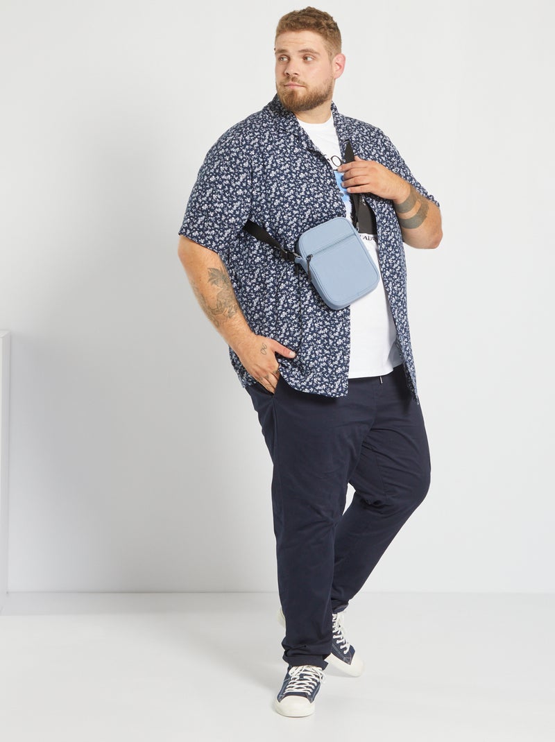 Chemise fluide à motifs Bleu - Kiabi