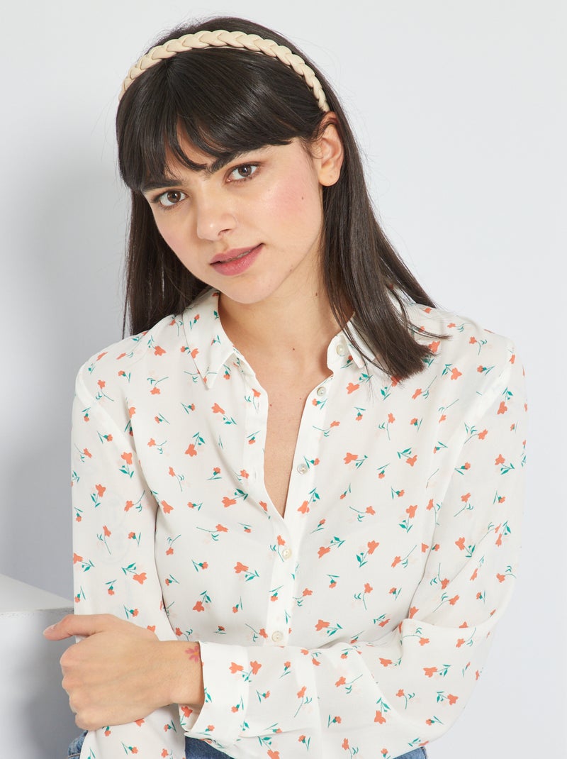 Chemise fluide Blanc - Kiabi