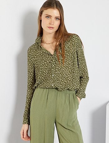 Chemise, chemisier Vêtements femme | kaki | Kiabi