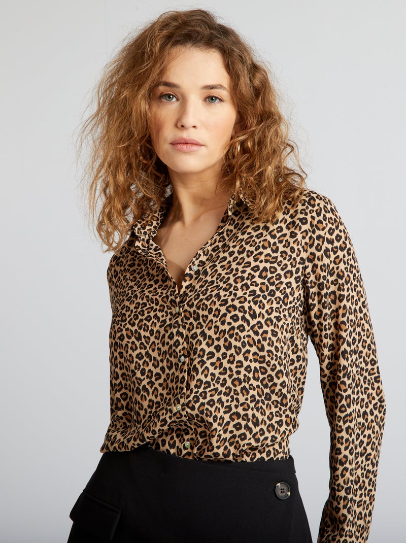 Chemise fluide Léopard - Kiabi