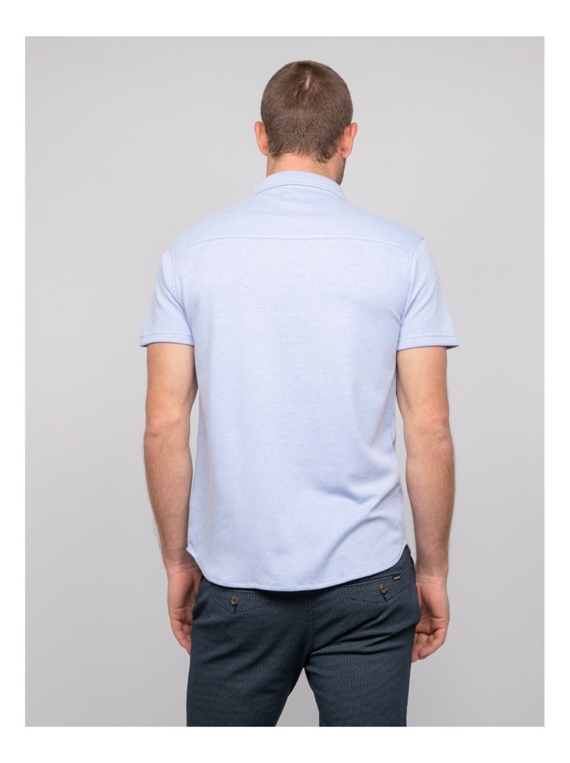 Chemise fluide manches courtes DODOBIL Bleu ciel - Kiabi