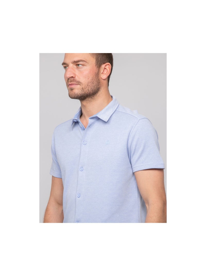 Chemise fluide manches courtes DODOBIL Bleu ciel - Kiabi