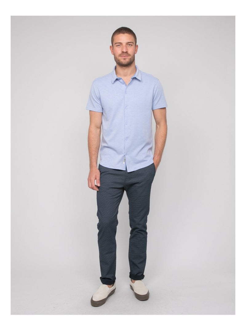 Chemise fluide manches courtes DODOBIL Bleu ciel - Kiabi