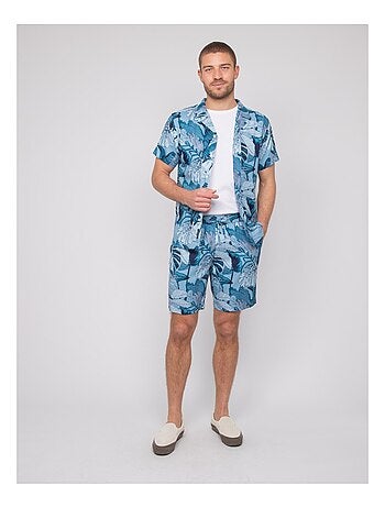 Chemise fluide manches courtes motifs DAMAULU