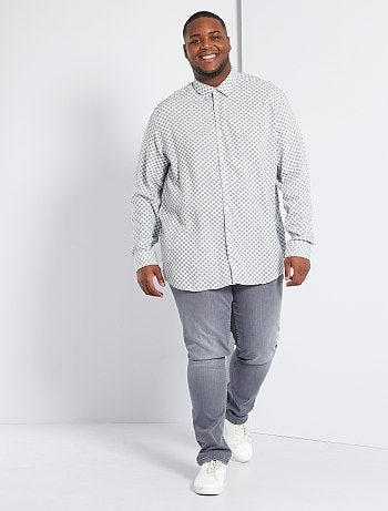 Chemise fluide micro motif