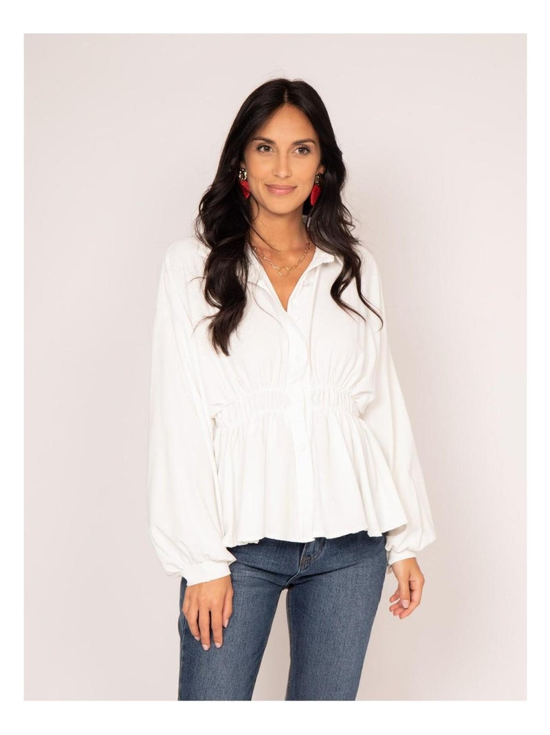 Chemise fluide OCEANIE Ecru - Kiabi
