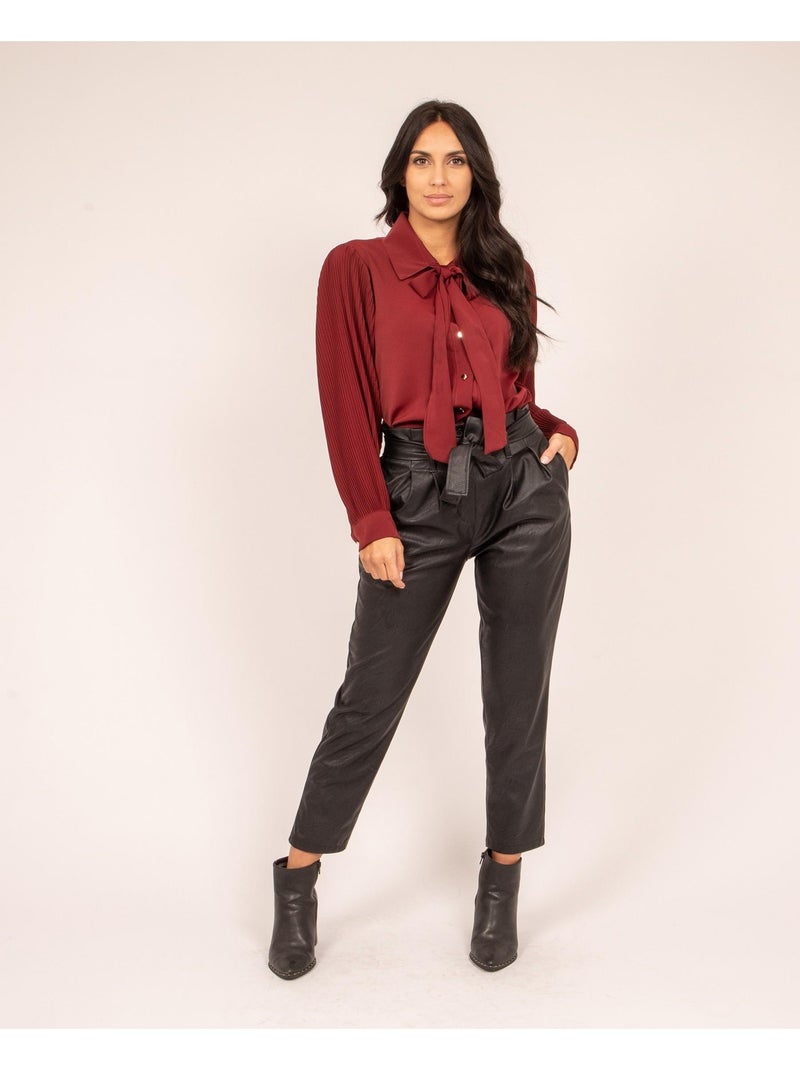 Chemise fluide ORFEO Bordeaux - Kiabi
