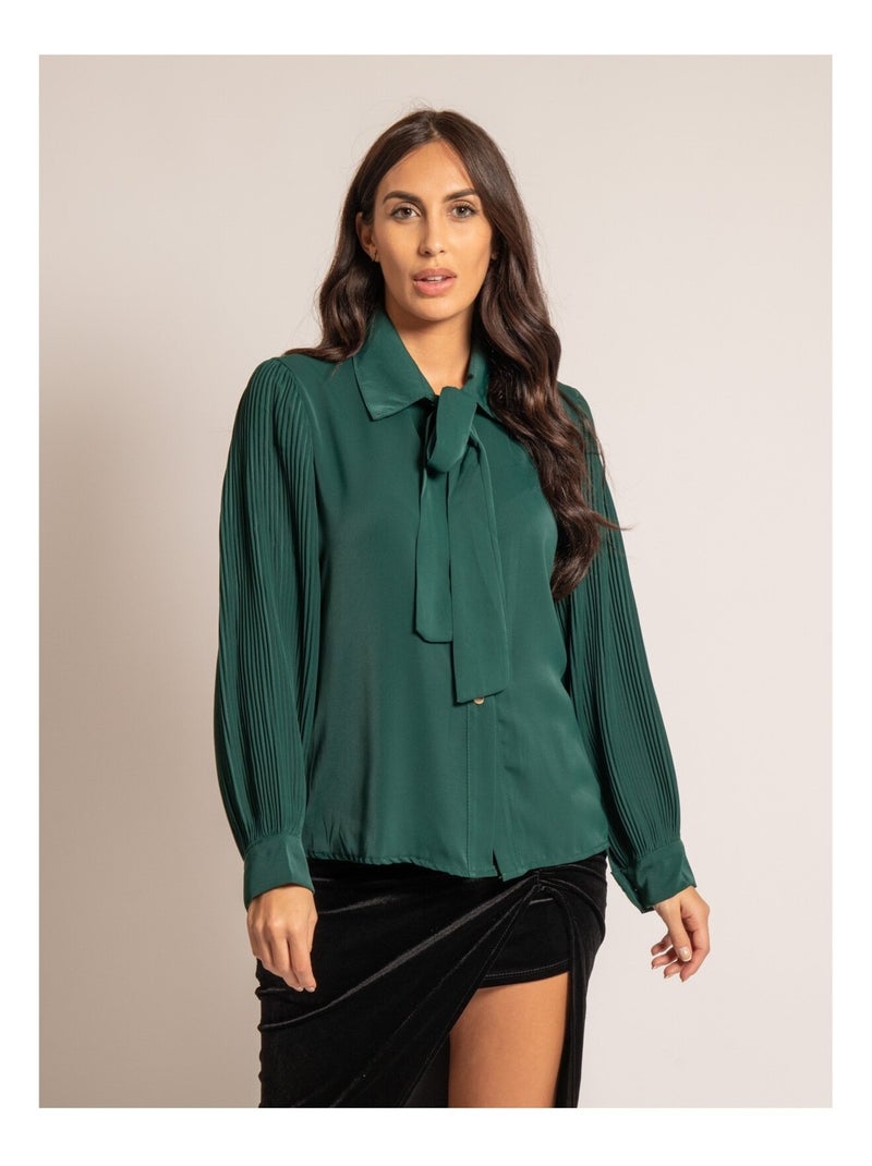 Chemise fluide ORFEO Vert forêt - Kiabi