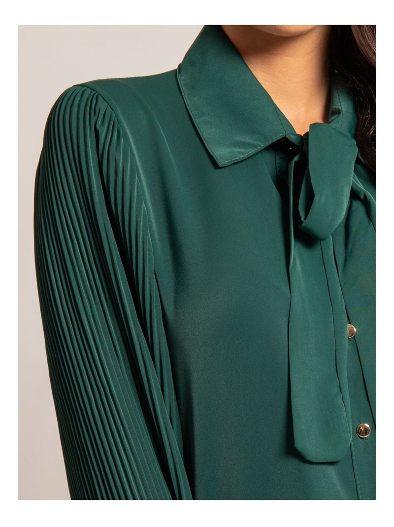 Chemise fluide ORFEO Vert forêt - Kiabi