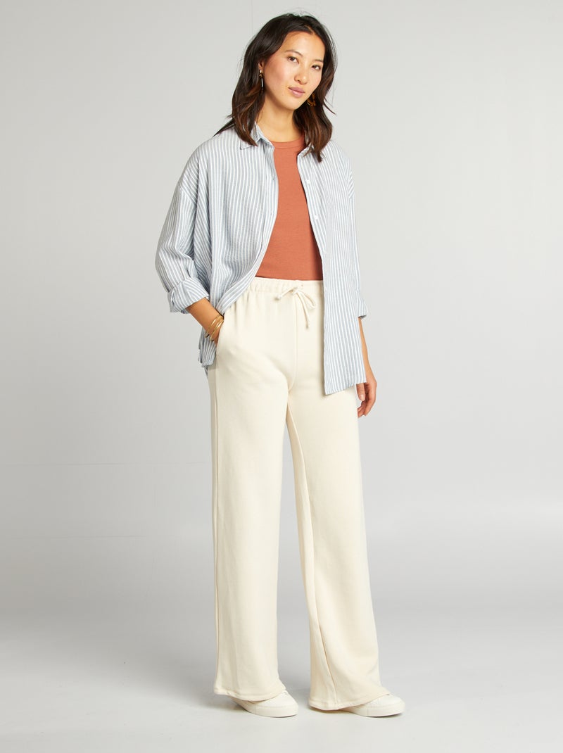 Chemise fluide oversize BLEU - Kiabi