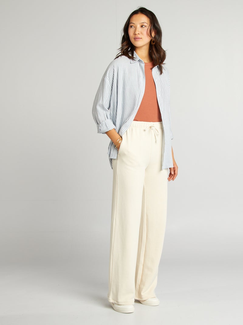 Chemise fluide oversize BLEU - Kiabi