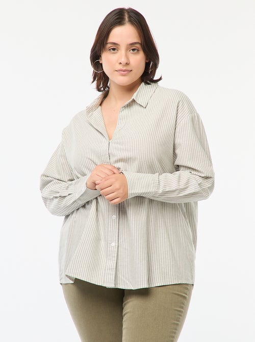 Chemise fluide oxford - Kiabi