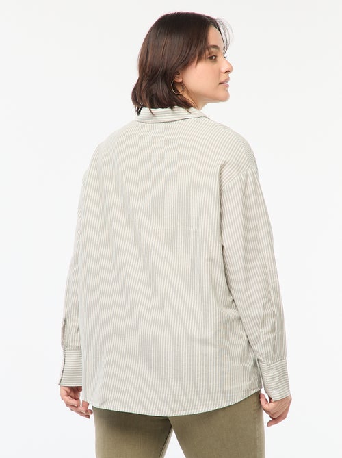 Chemise fluide oxford - Kiabi