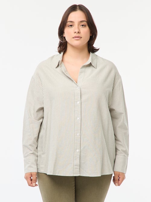 Chemise fluide oxford - Kiabi