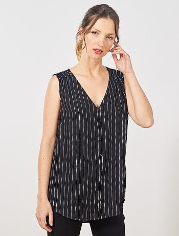 Chemise fluide sans manches