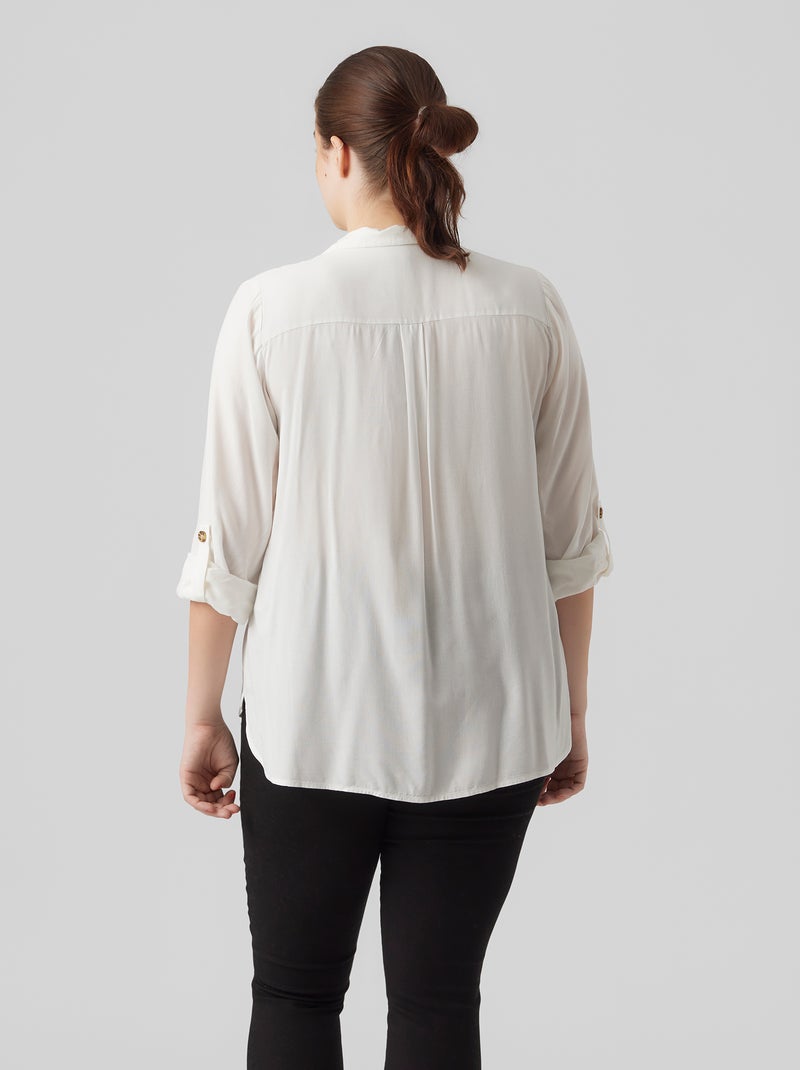 Chemise fluide 'Véro moda curve' Blanc - Kiabi