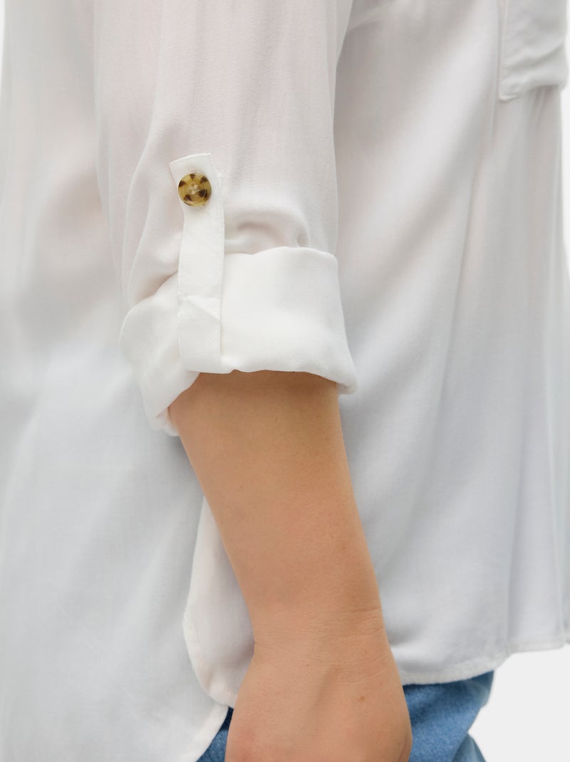 Chemise fluide 'Véro moda curve' Blanc - Kiabi
