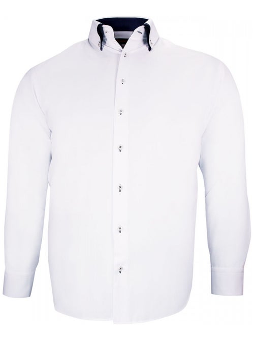 Chemise forte taille double col DOBLO - Kiabi