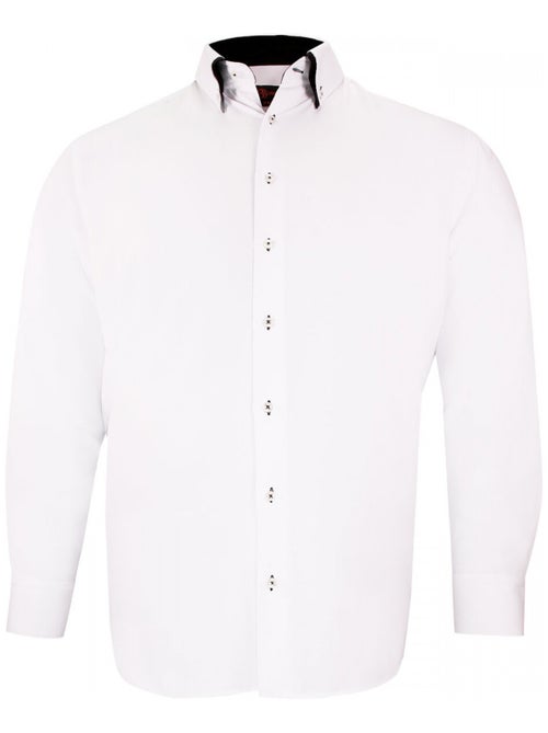 Chemise forte taille double col DOBLO - Kiabi